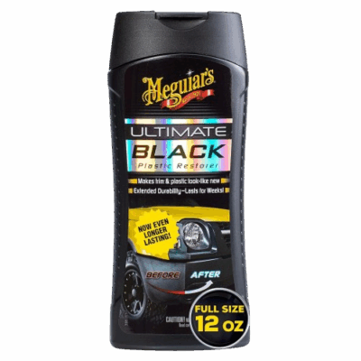 Ultimate Black, G15812, 354ml- Restores Black Plastic & Faded Trim Pieces While Adding Durability & UV Protection