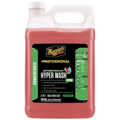 Hyper Wash 1 Gallon D11001, 3.79ltrs - Rich Foam, Excellent Performance, For use in Mixing/Metering Systems, Use with Ultra Plush Wash Mitten and Water Magnet/Supreme Shine Drying Towel