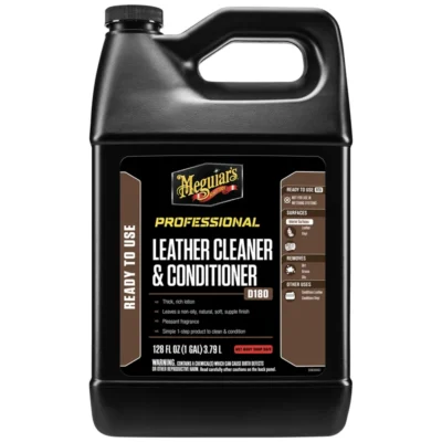 Leather Cleaner & Conditioner, D18001- Formulated to Enhance the Appearance of Interior Leather and Vinyl Surfaces, 3.8L
