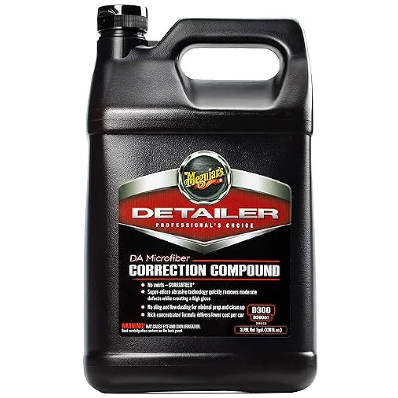 DA Correction Compound 1 Gallon D30001 - Professional Removal of Car Scratches, Swirls, Water Spots and Oxidation, For Use with DA Polisher Machine and Rotary/DA Cutting Pads, 3.79ltrs