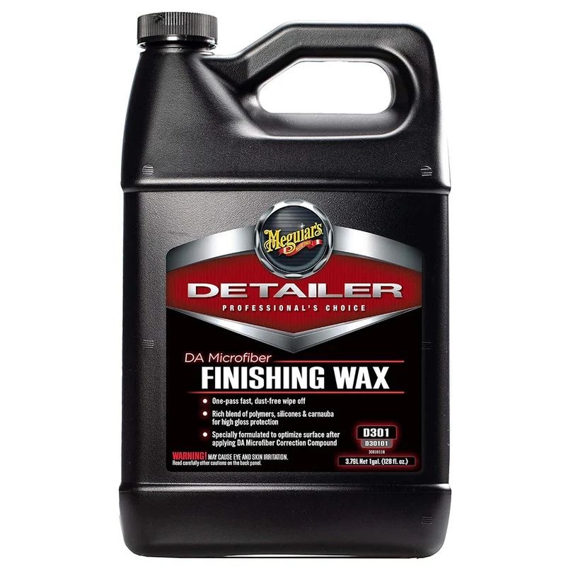 DA Microfiber Finishing Wax D30101 - Microfiber Wax That's Easy to Use, Protects Paint, For Use With DA Microfiber Finishing Disc, 3.79ltrs