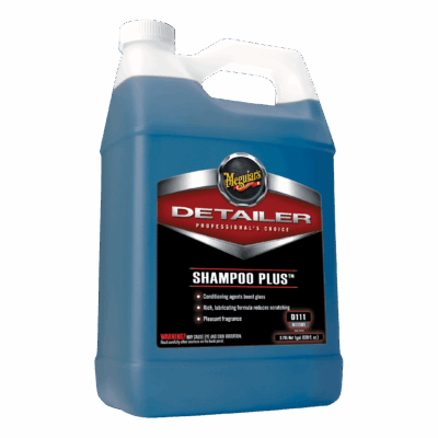 Meguiar's Shampoo Plus, D11101, 3.79L- Highly concentrated with a 128:1 dilution ratio, this pH-balanced, gentle cleaner delivers rich foam that cleans paint without causing swirls or scratches