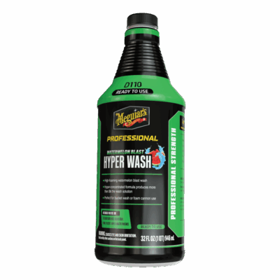 Meguiar's Professional Watermelon Blast Hyper Wash, DRTU11032- Highly Concentrated Formula for Professional Car Wash, with Rich and Stable Foaming for Excellent Cleaning and Gently Lifting Dirt and Grime. 946ml