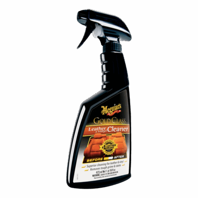 Meguiar's Gold Class Leather & Vinyl Cleaner, G18516- Automotive Leather & Vinyl Cleaner, Effectively Cleans Tough Grime and Stains, 473ml