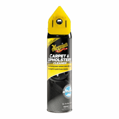 Meguiar's Carpet & Upholstery Cleaner, G191419 – A powerful all-in-one carpet, upholstery, and fabric cleaner that eliminates odors and leaves behind a fresh new car scent.561.9ml