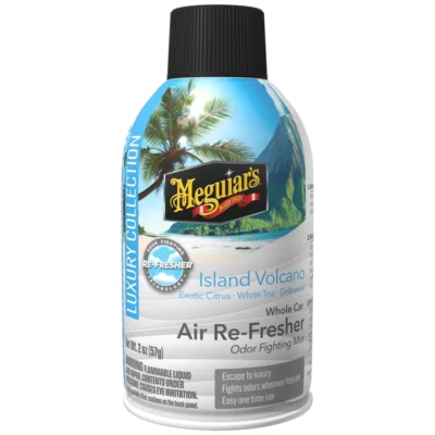 Meguiar’s Whole Car Air Re-Fresher Odor Fighting Mist – Island Volcano Scent 2 oz