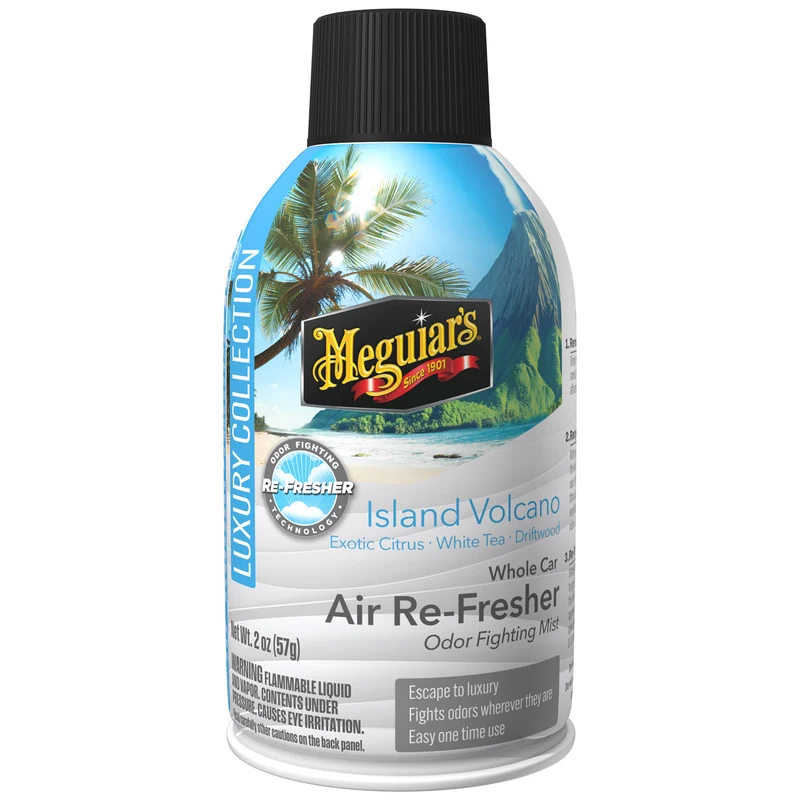 Meguiar’s Whole Car Air Re-Fresher Odor Fighting Mist – Island Volcano Scent 2 oz