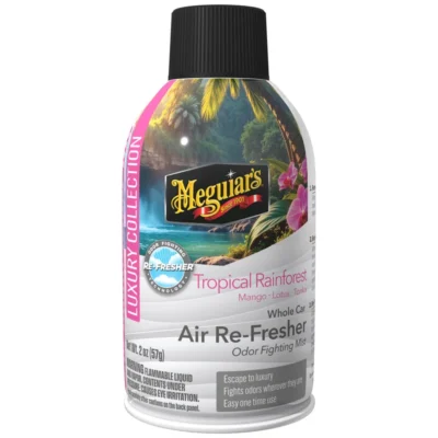 Meguiar’s Whole Car Air Re-Fresher Odor Fighting Mist – Tropical Rainforest Scent 2 oz