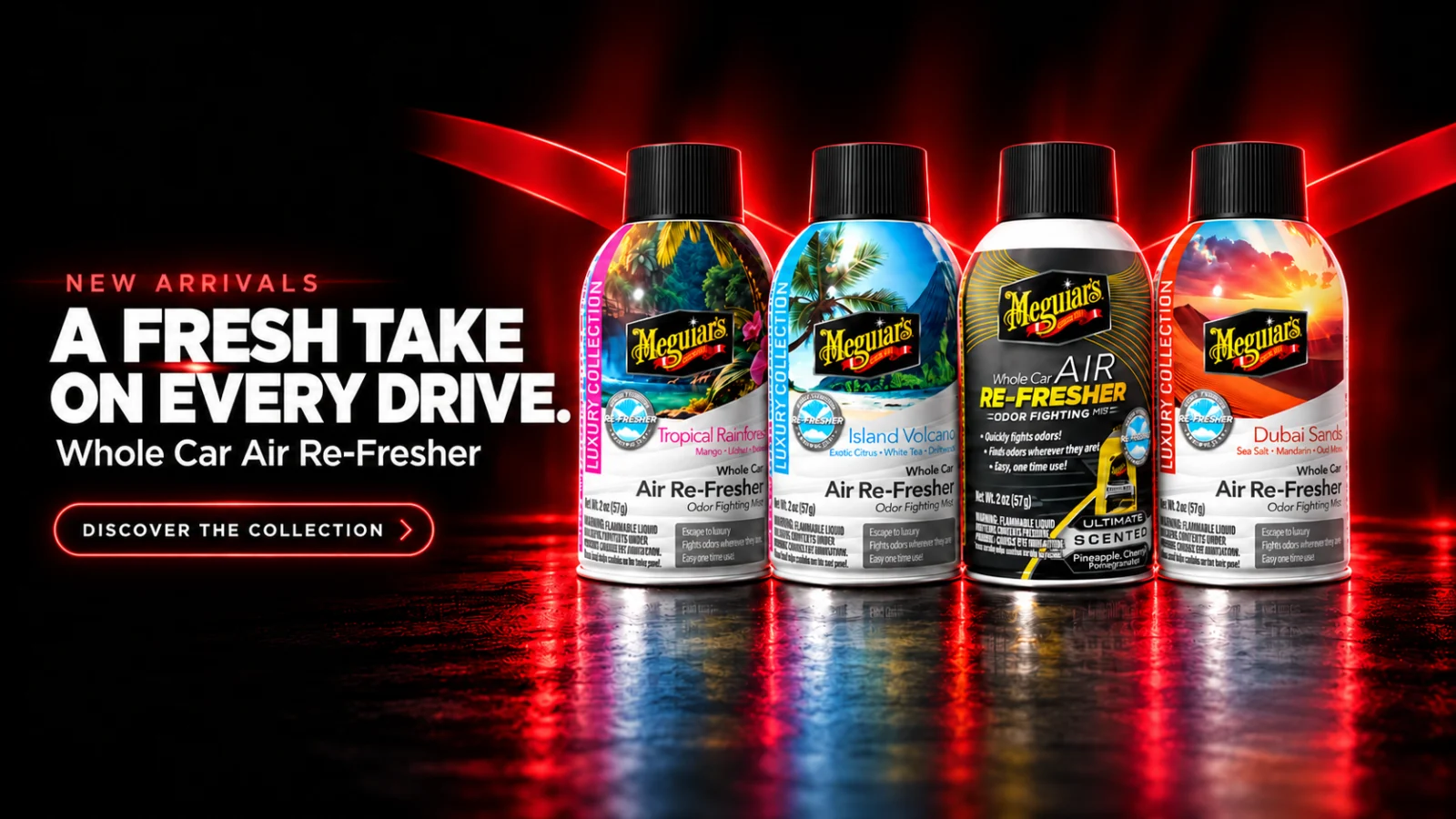 Four scents. A fresher drive.